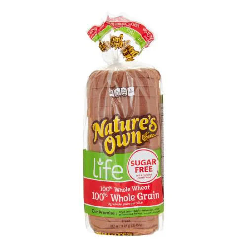 Pan integral 100 % sin azúcar Natures Own