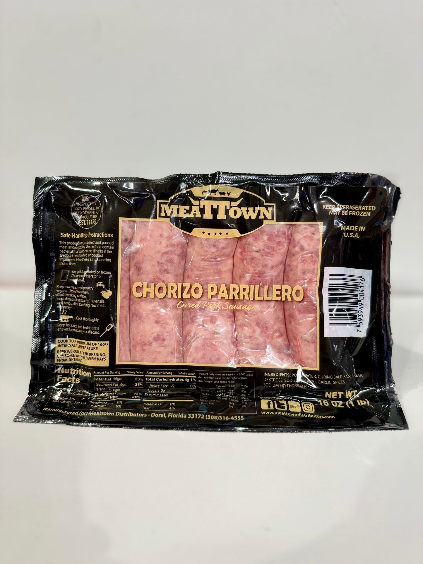 CHORIZO PARRILLERO MEATTOWN