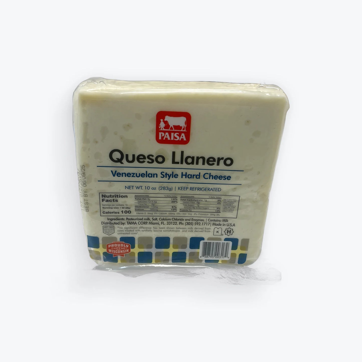 Queso Llanero Paisa 10oz(283gr) Venezuelan style