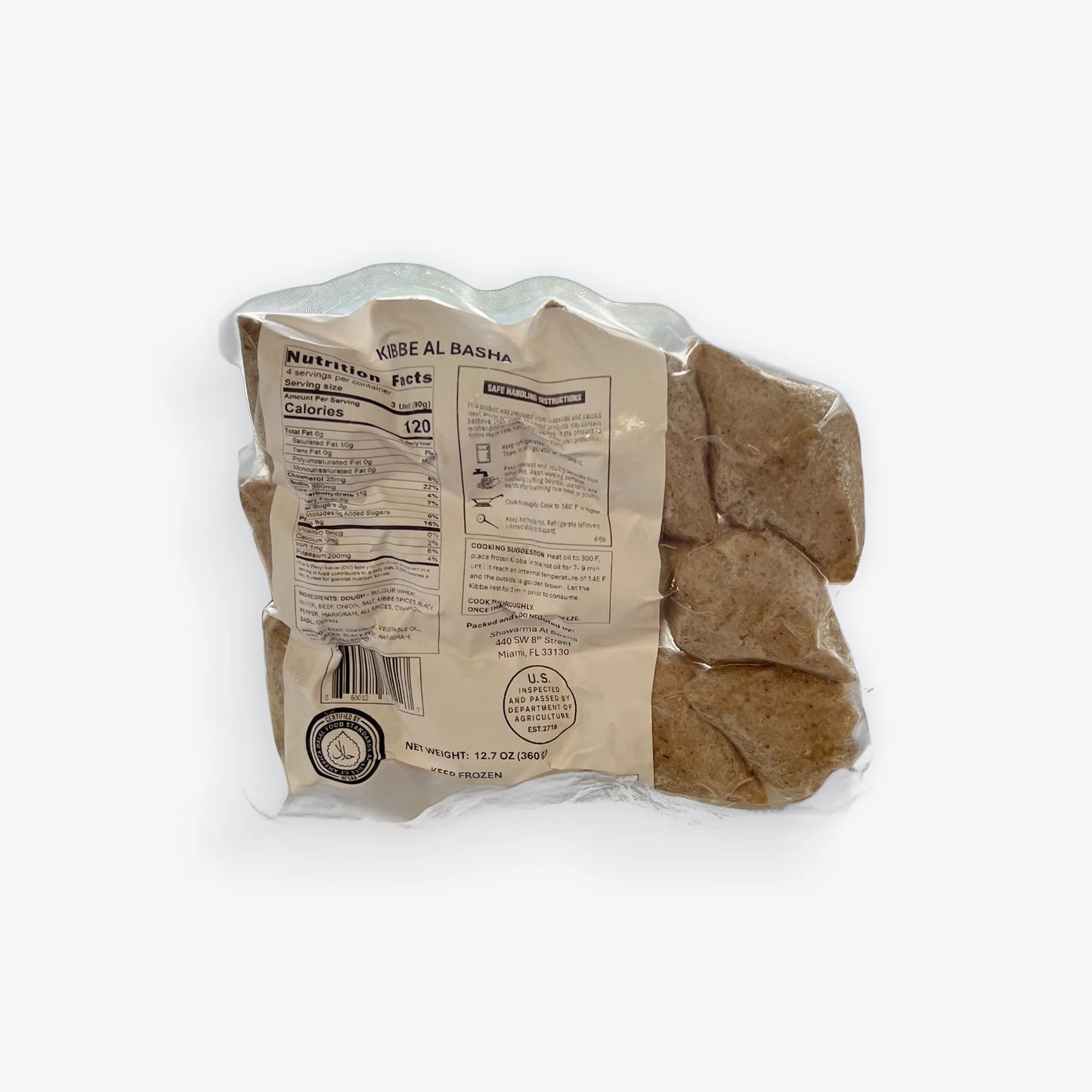 Kibbe Beef Small Bar X 12 Unidades