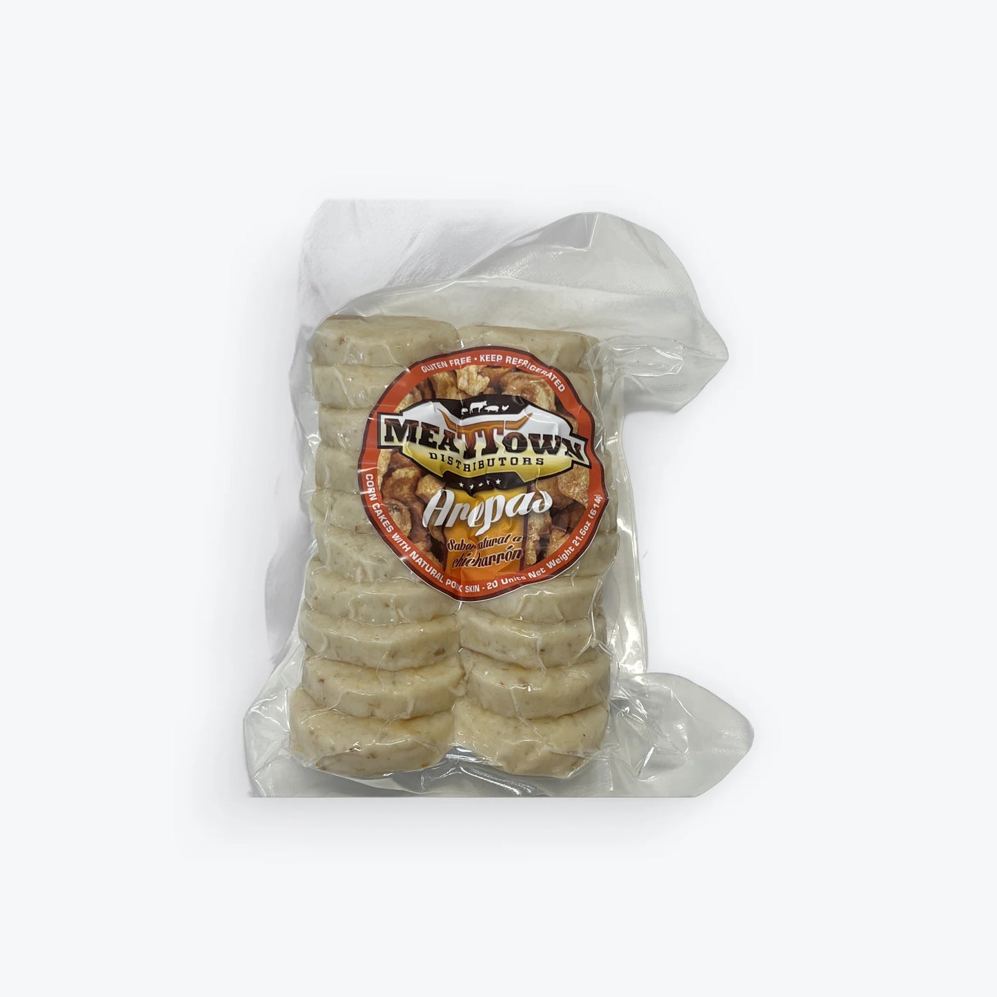 Mini Arepas De Chicharron Meattown 20unid