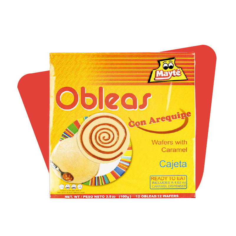 Obleas Mayte con Arequipe cajeta