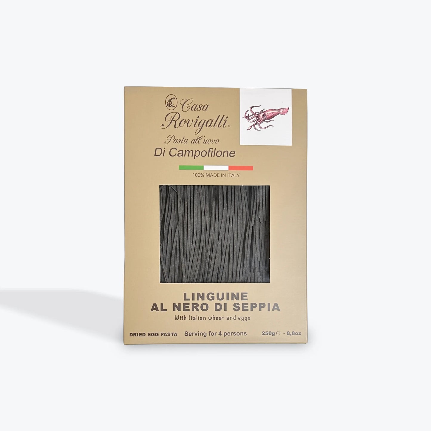 Casa Rovigatti Linguine Al Nero Di Seppia 8.8oz