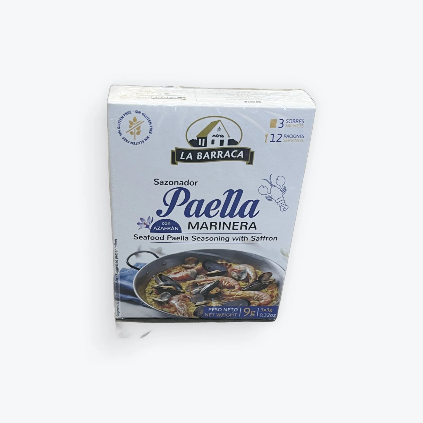 La barraca paella marinera con azafran