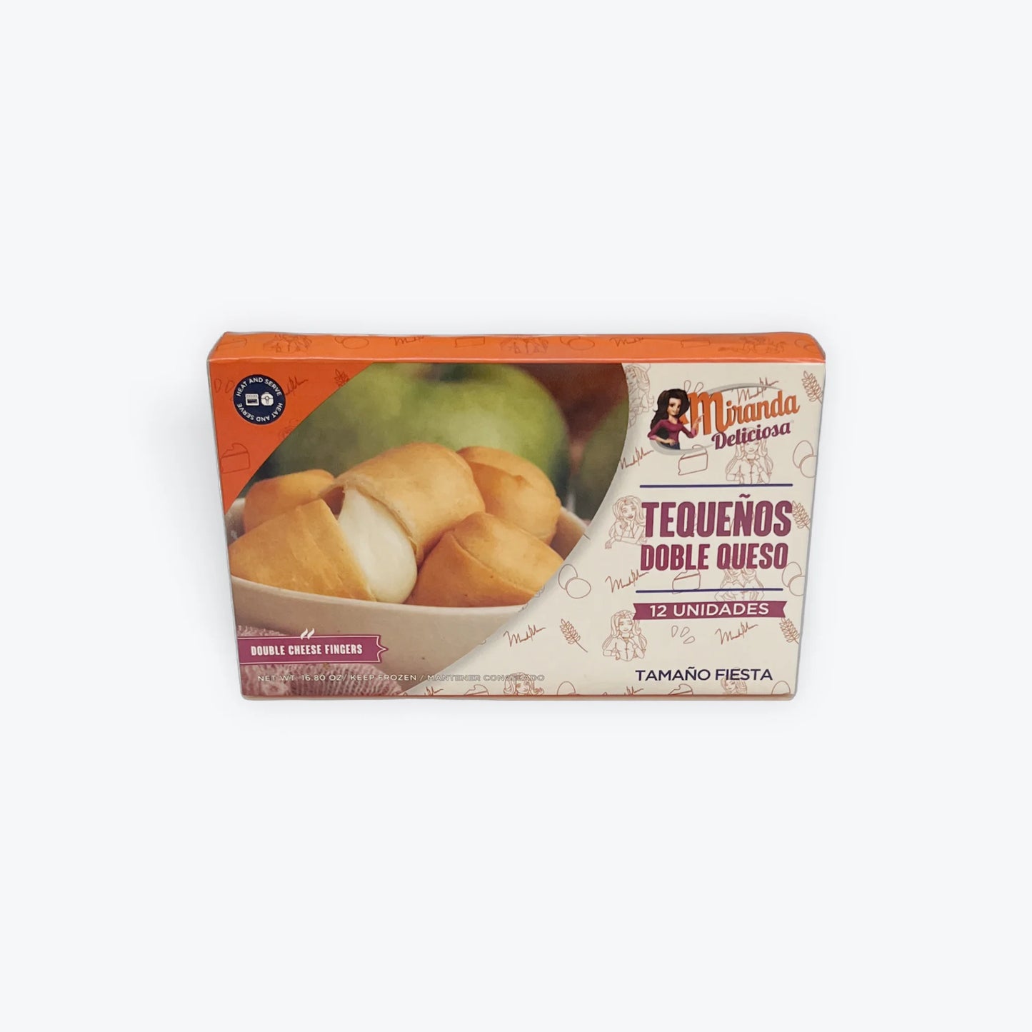 Tequeños doble queso Miranda Deliciosa 12units