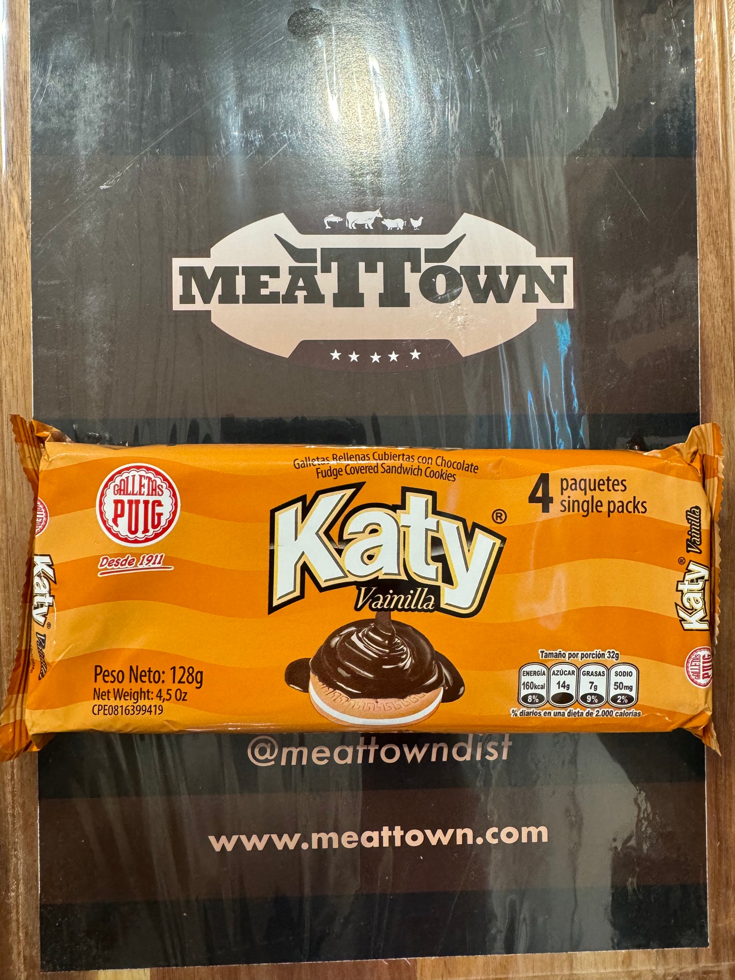 Katy, Galletas rellenas cubiertas con chocolate 4 paquetes