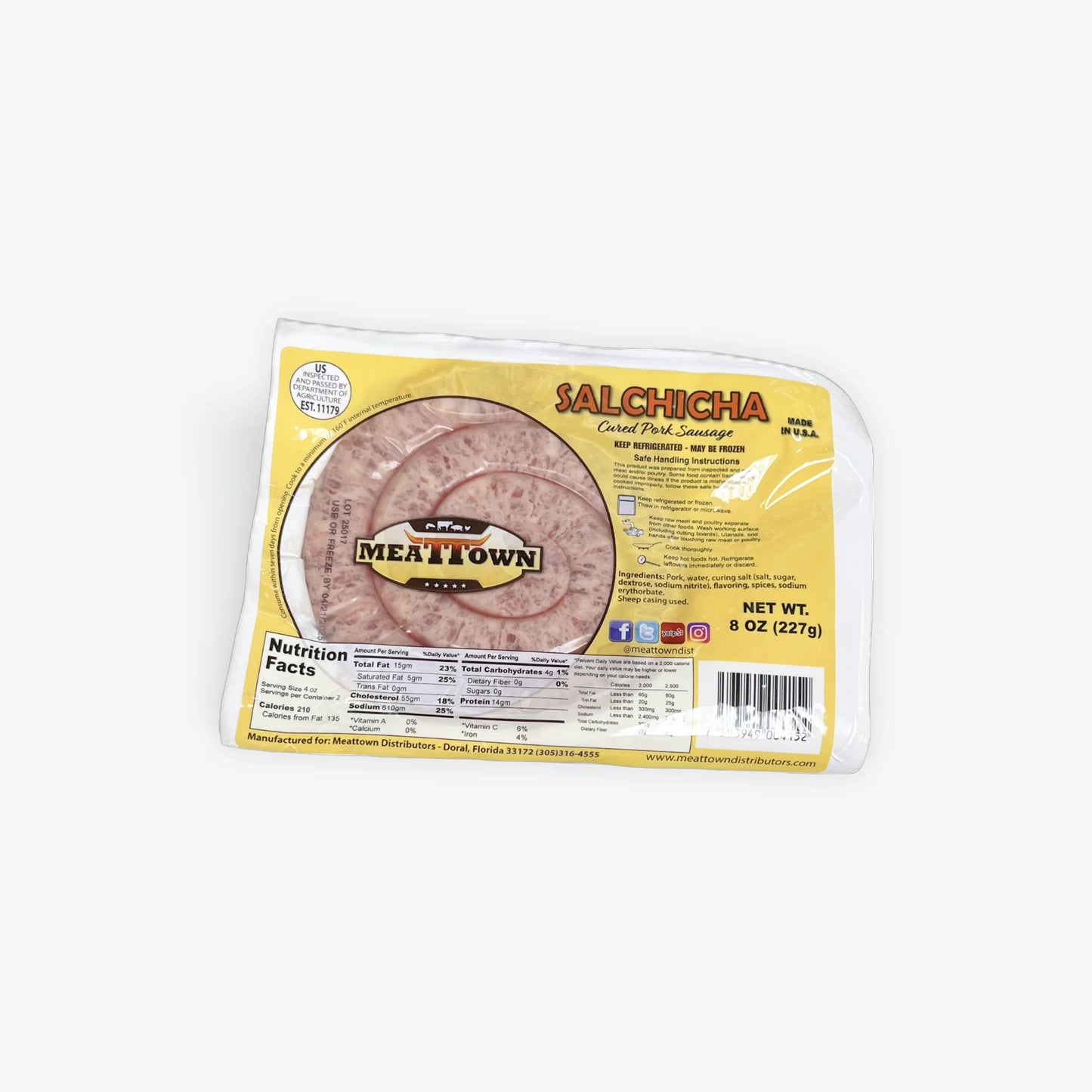 Salchicha Meattown 8 oz