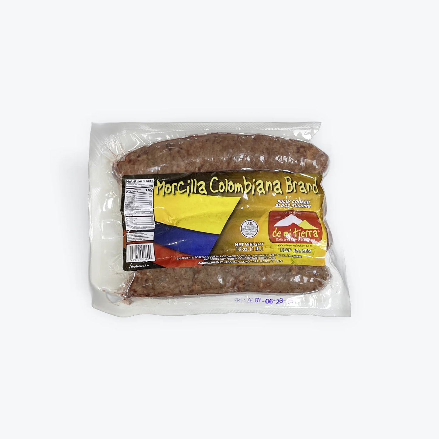 Morcilla Colombiana Brand De Mi Tierra