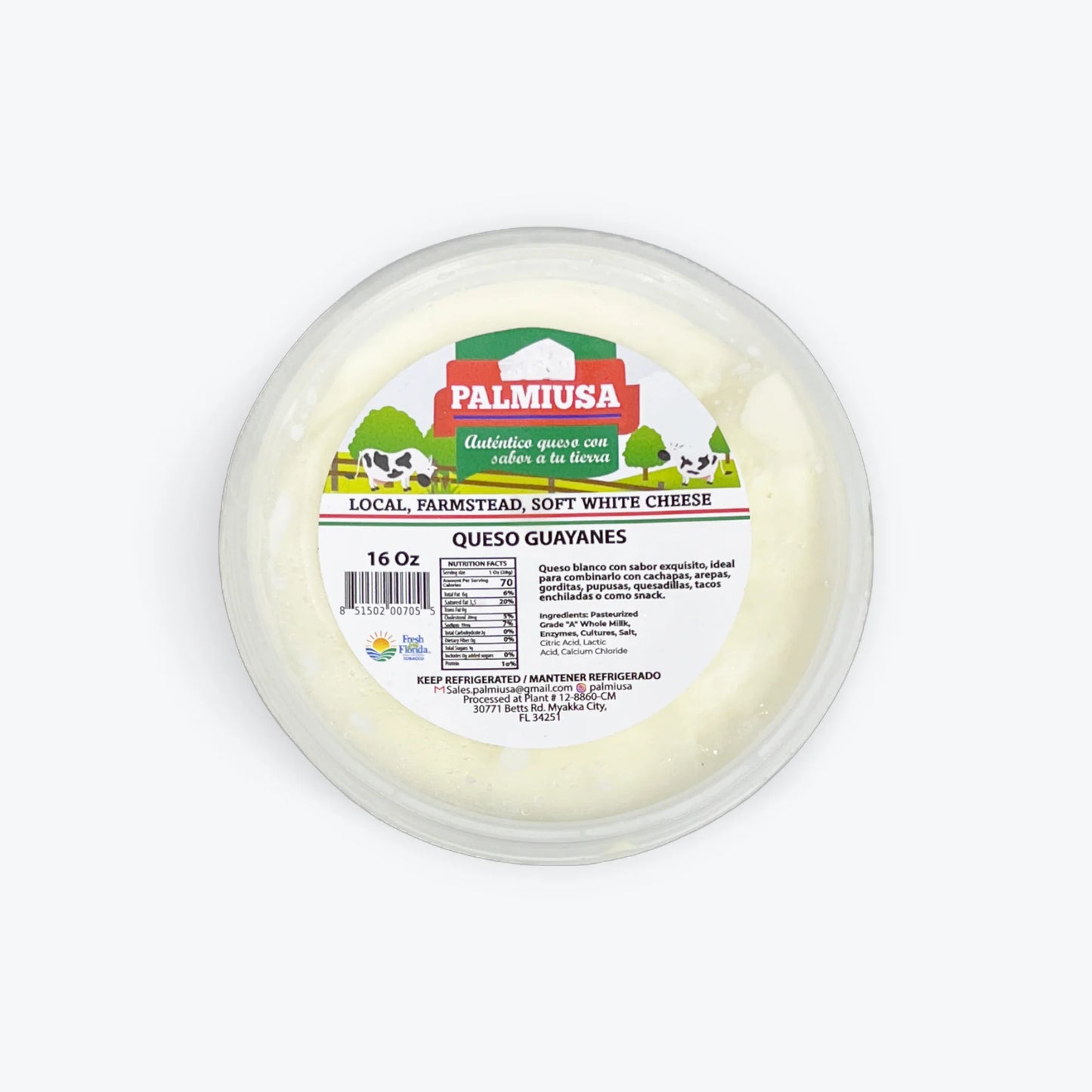 Palmiusa queso guayanés 16oz