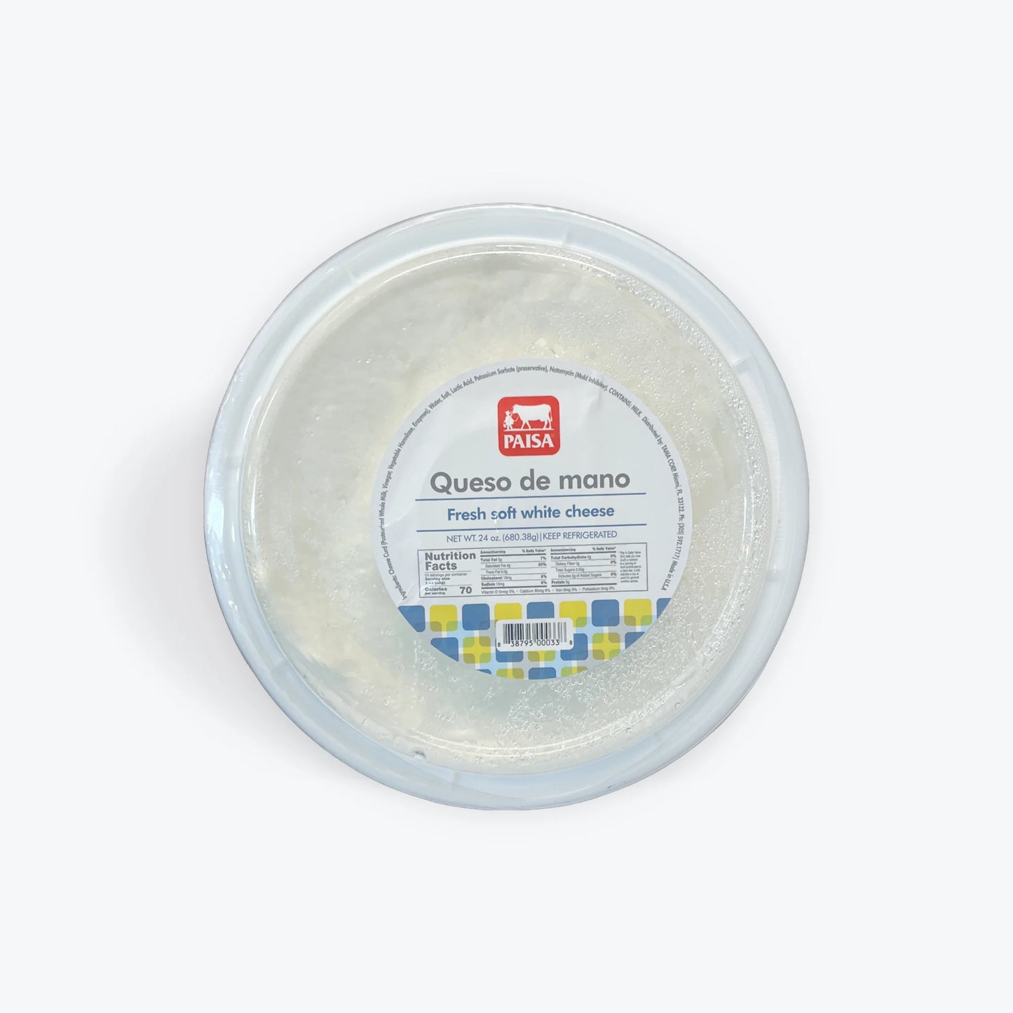 Paisa Queso De Mano 24oz (64lgr)