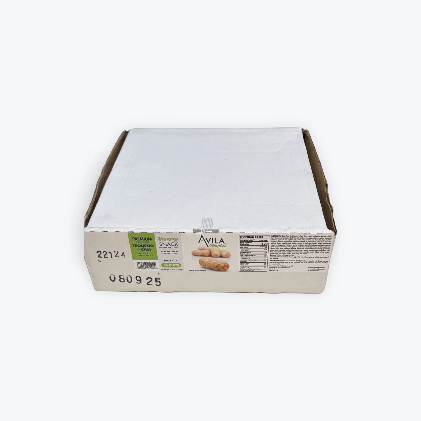 TEQUEÑOS DE CHIA AVILA MARKET 50 unds