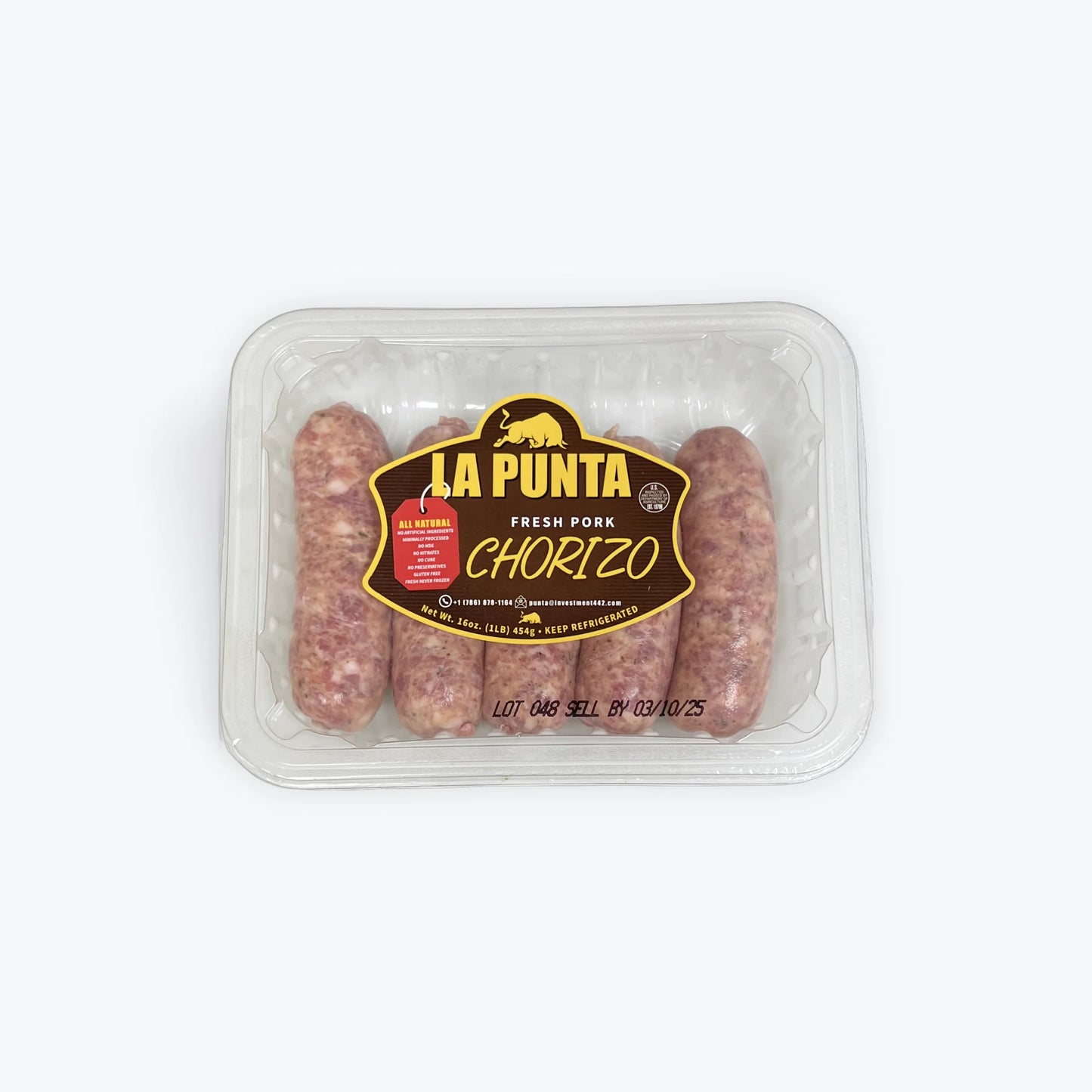 La Punta Chorizo crudo 1lb