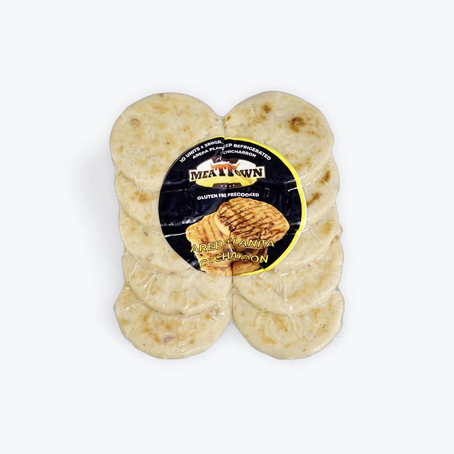 Mini Arepas De Chicharron Meattown 20unid