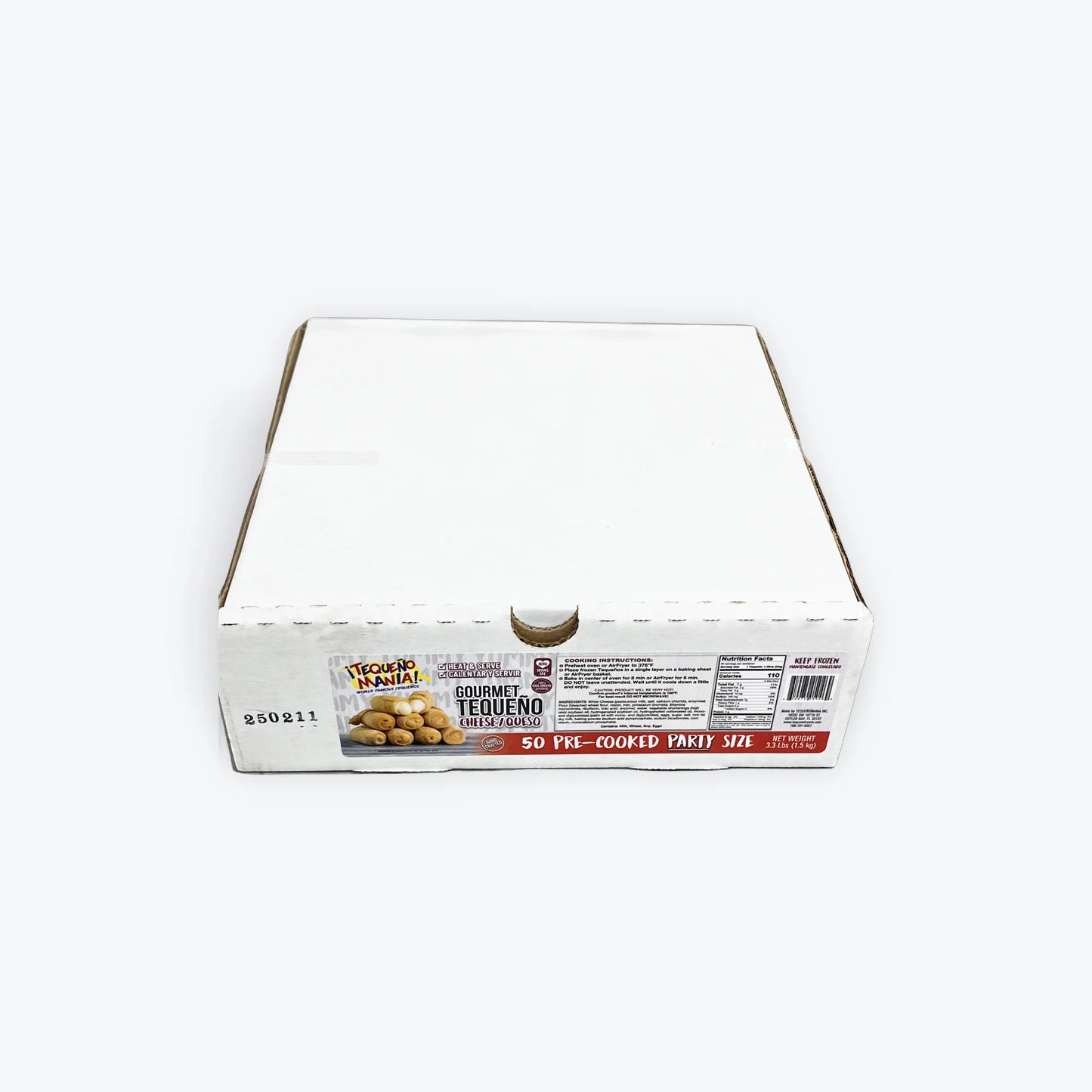 Tequeños Mania Gourmet 50pzas Pre-Cooked