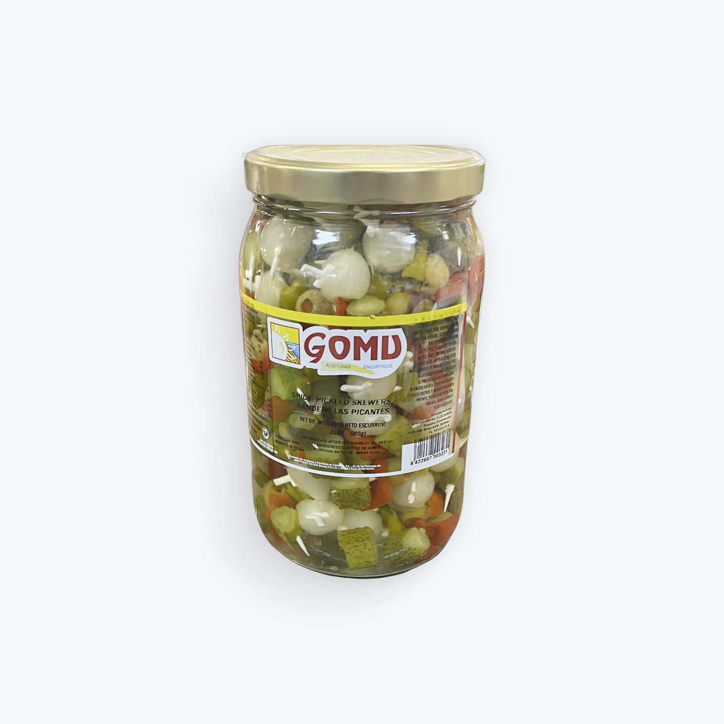 Gomu aceitunas banderillas picantes 900gr
