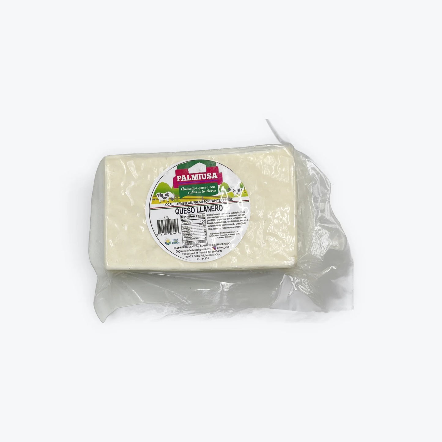 palmiusa Queso bloque Llanero 1 Lb