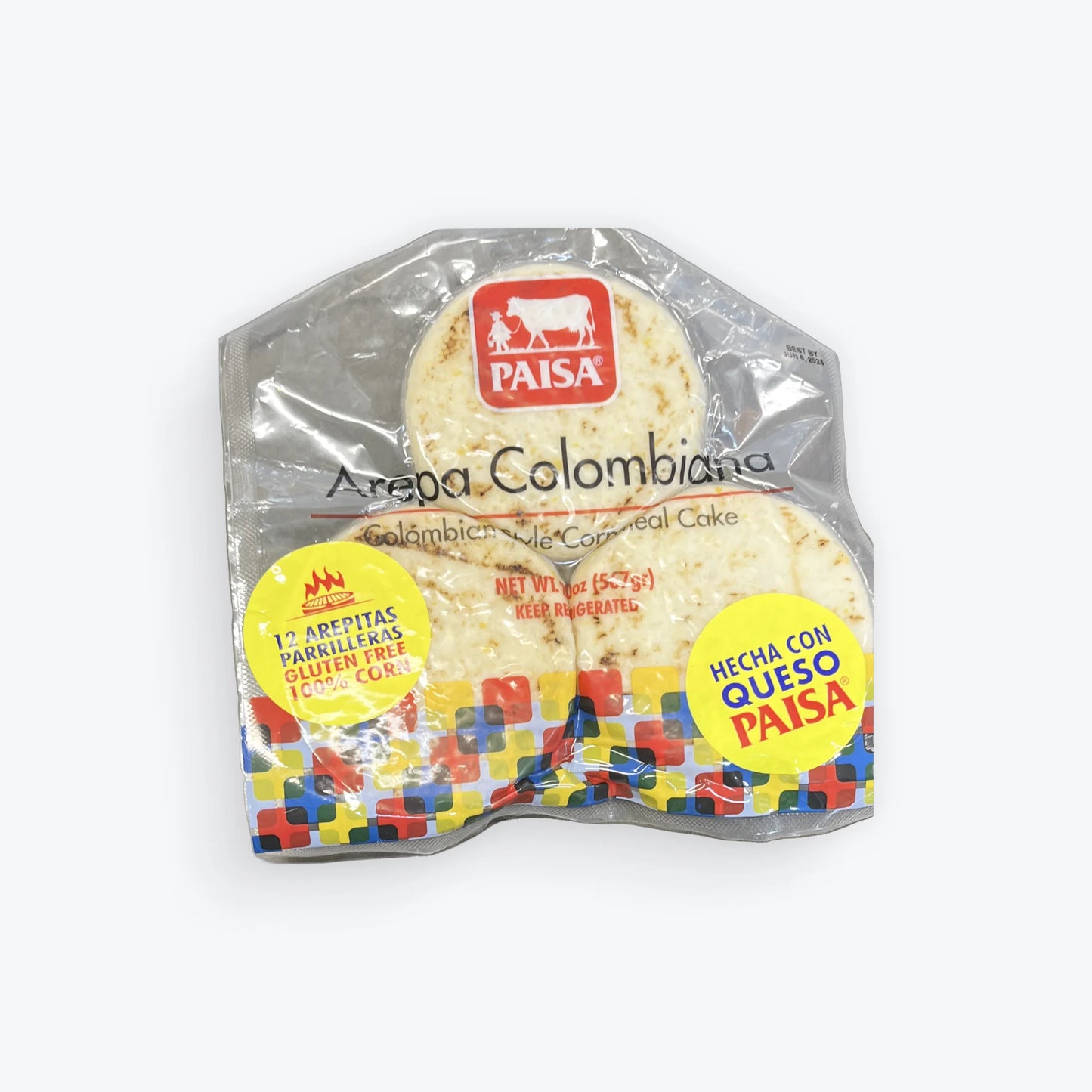 Arepa 12 Arepitas Parrilleras colombiana Paisa 20oz