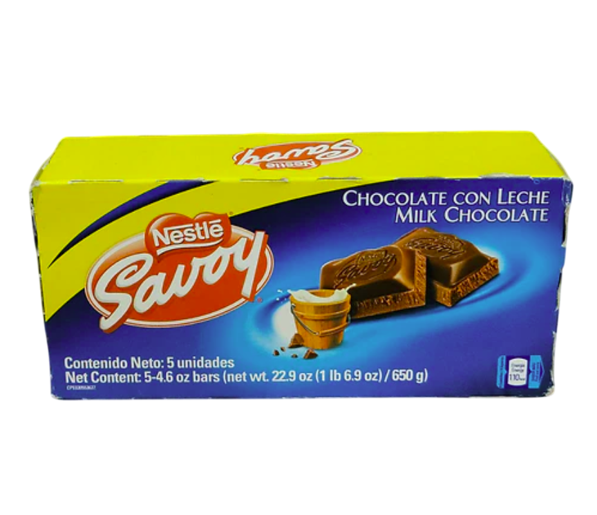 Savoy chocolate con leche 130gr caja x5
