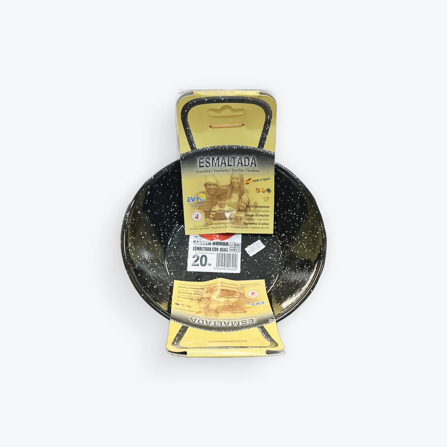 Mini Paella Profunda de Acero Esmaltado Garcima La Ideal 20cm