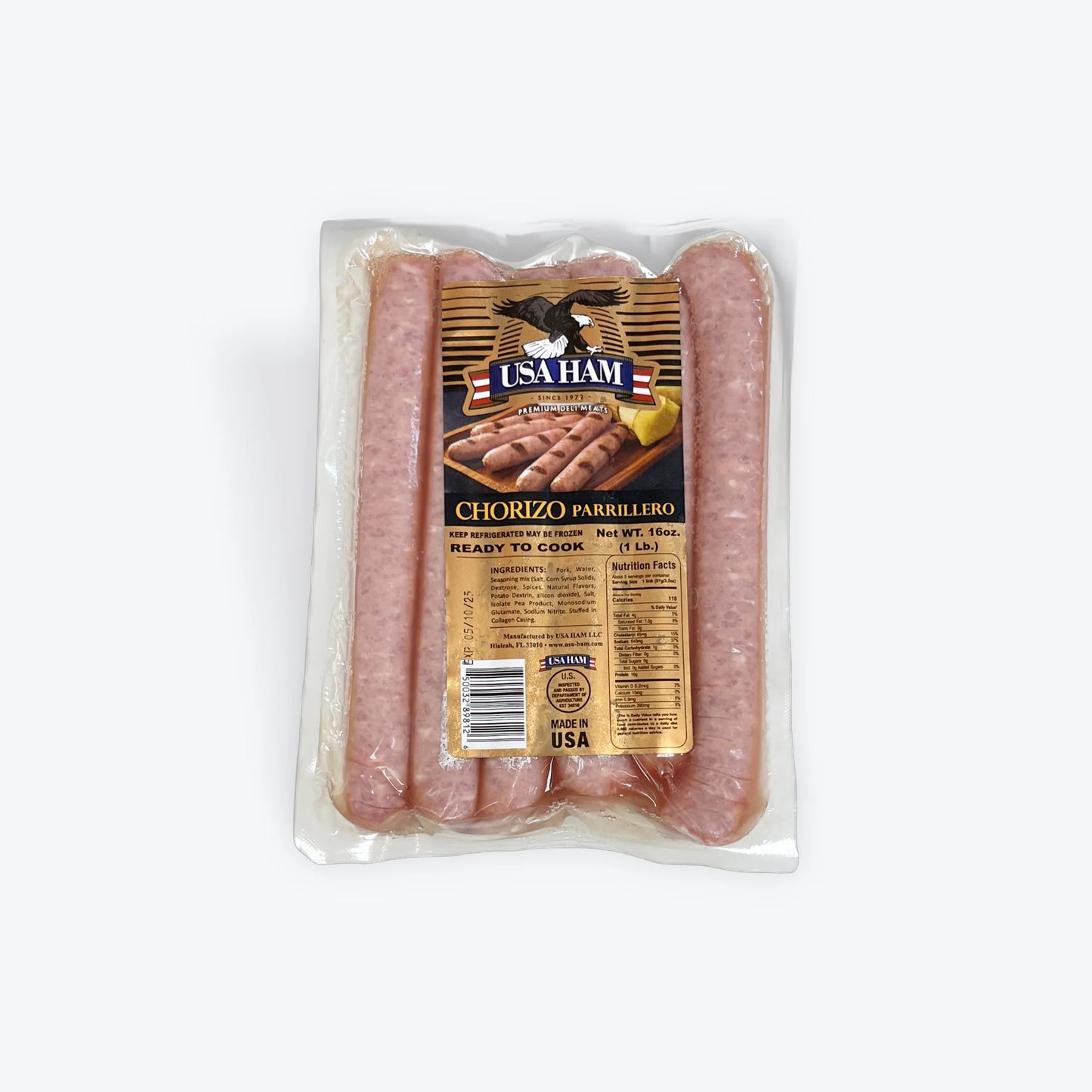 La monserratina Chorizo parrillero Usa Ham