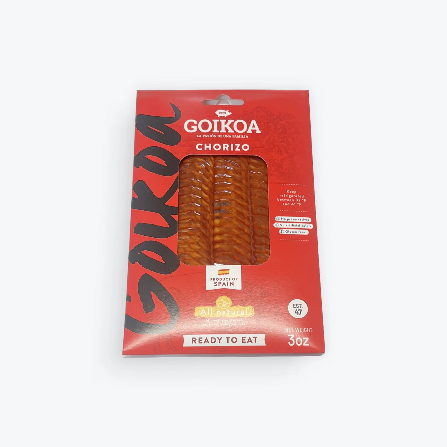 GOIKOA CHORIZO 3OZ