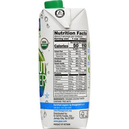 Goya 100% Agua de coco pura