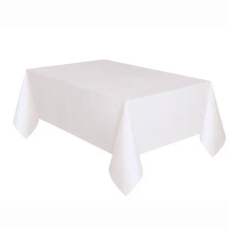 Mantel de plástico, 108 x 54 pulgadas, color negro
