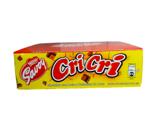 Cricri Chocolate Con Leche Y Tostaditas De Arroz Savoy- Product of Venezuela