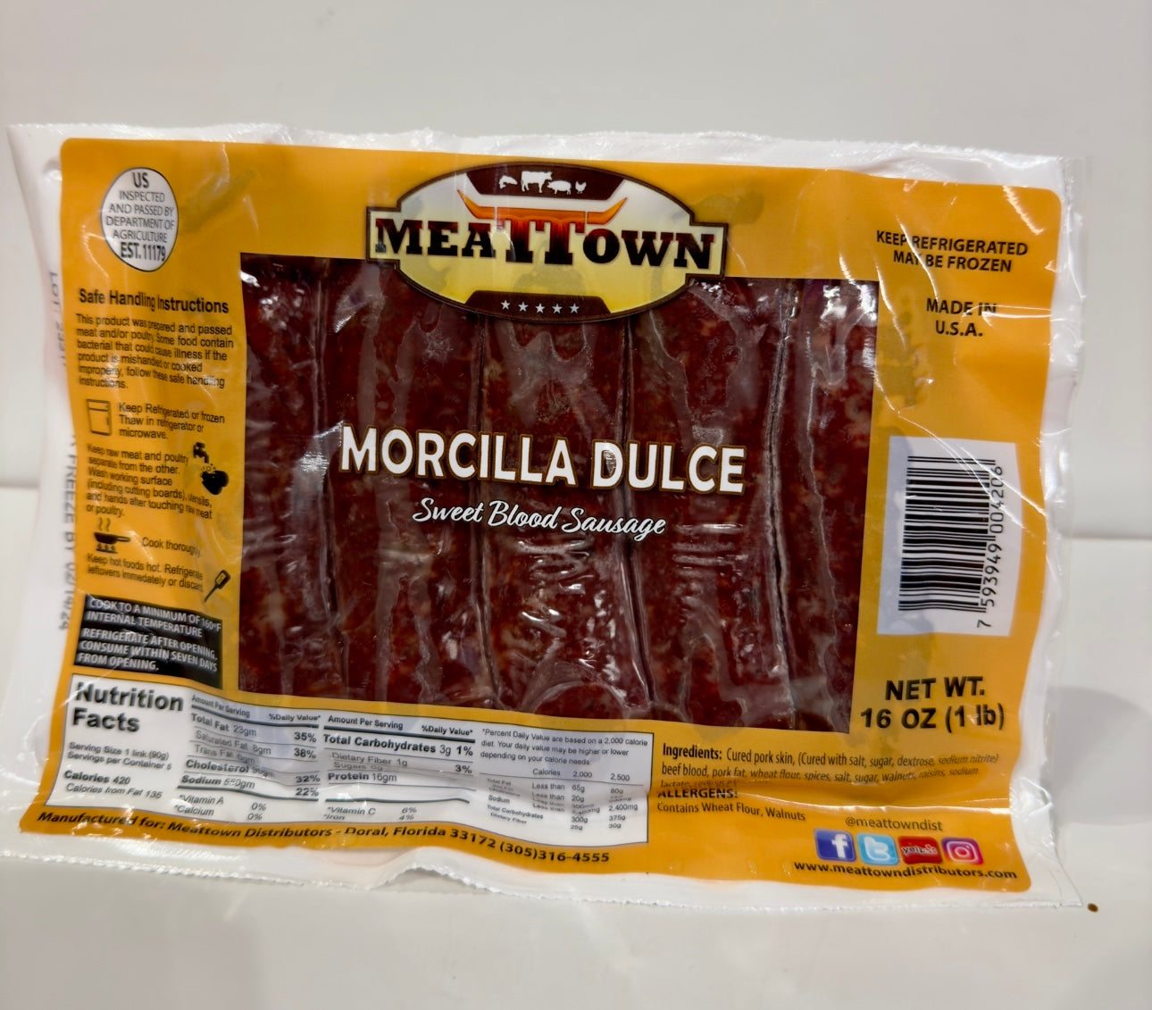 MORCILLA DULCE MEATTOWN