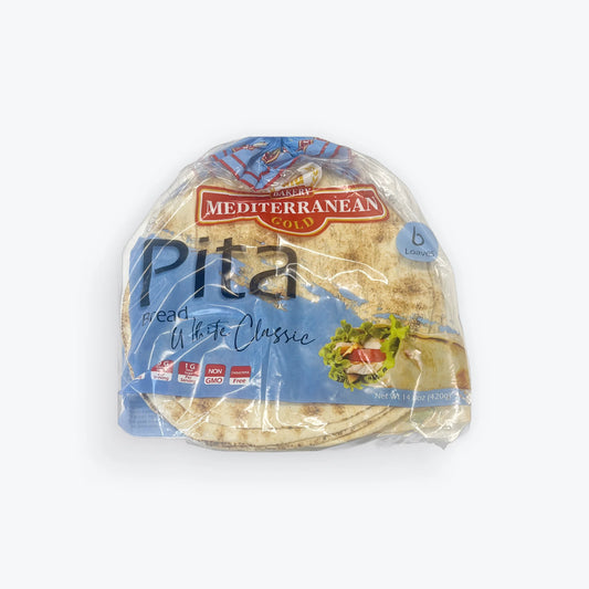 Mediterranean pan Pita Bread Classic White habbibi