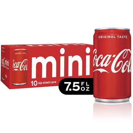 Coca-Cola en lata pequeña, 7.5 onzas líquidas