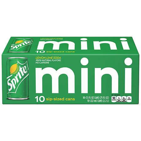 Mini refresco de limón y lima Sprite oz