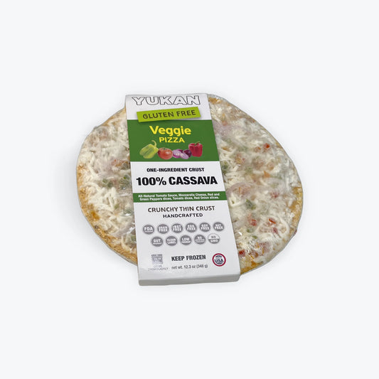 Yukan gluten free vegan cheese pizza
